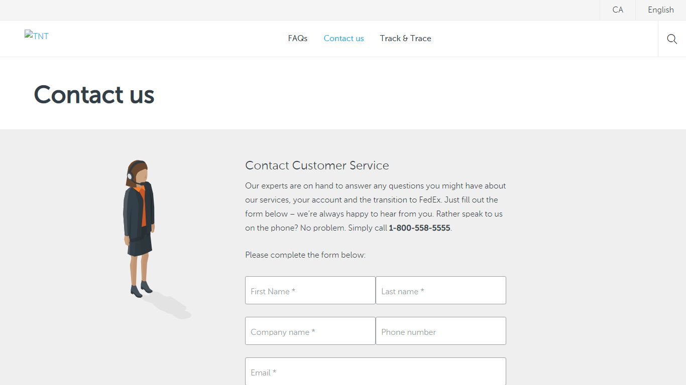 Contact form | FedEx | TNT Canada